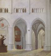 Pieter Jansz Saenredam Interior of the Church of St Bavon at Haarlem (mk05) oil on canvas